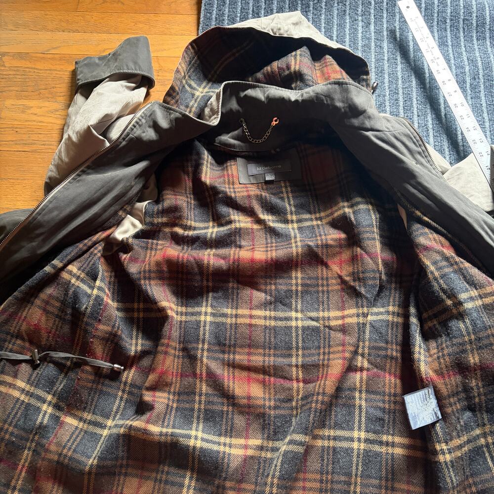 Liz Claiborne hooded utility anorak rain jacket Size L - Picture 12 of 12